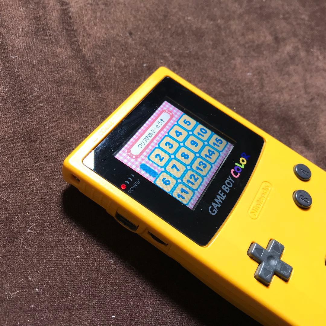 任天堂ゲームボーイクリアー　イエロー❤️新品ガラス製スクリーン交換新品偏光板交換