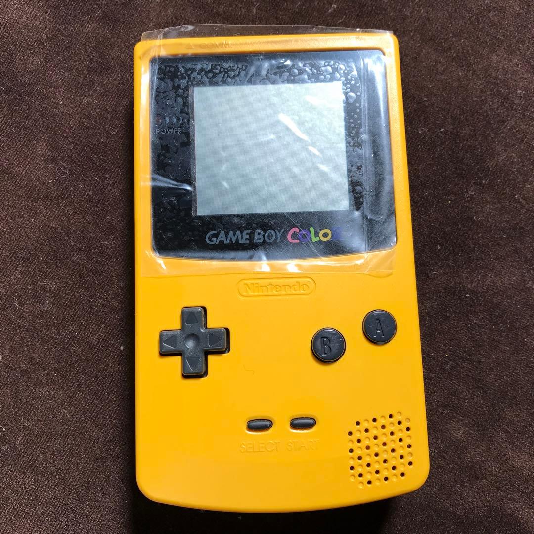 任天堂ゲームボーイクリアー　イエロー❤️新品ガラス製スクリーン交換新品偏光板交換