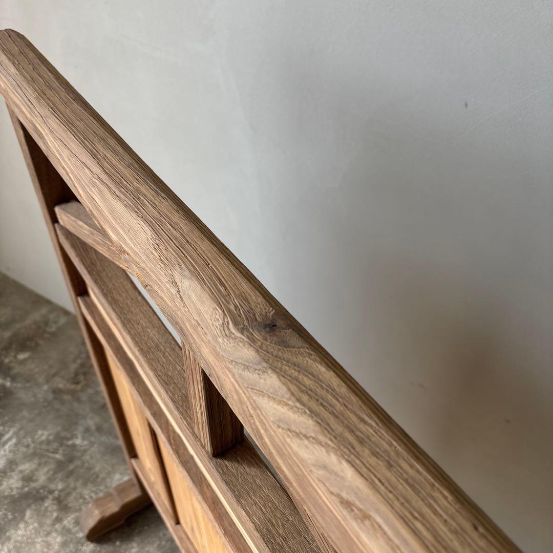 衝立　ついたて　仕切　古道具　剥離家具　アンティーク素地　木地　木肌　希少　時代