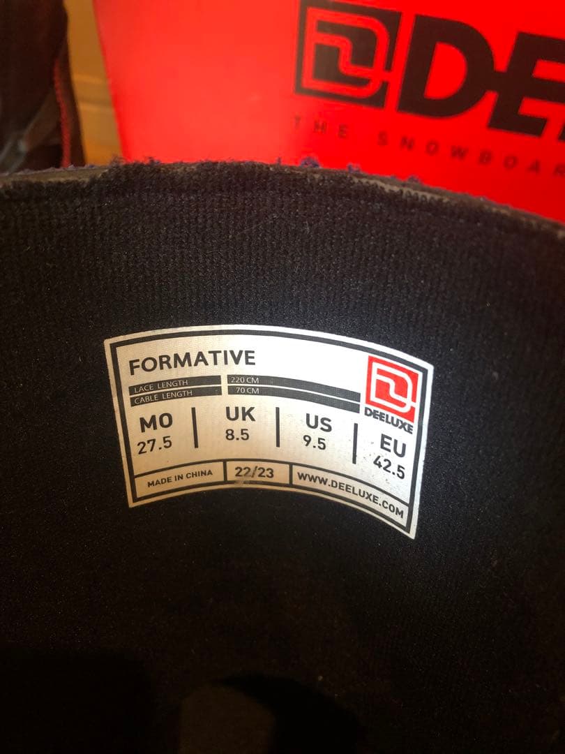 スノーボードブーツ DEELUXE FORMATIVE 22-23 27.5