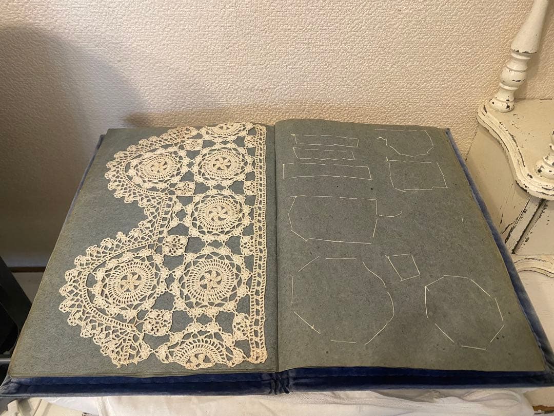 フランスアンティーク　レースサンプルブック