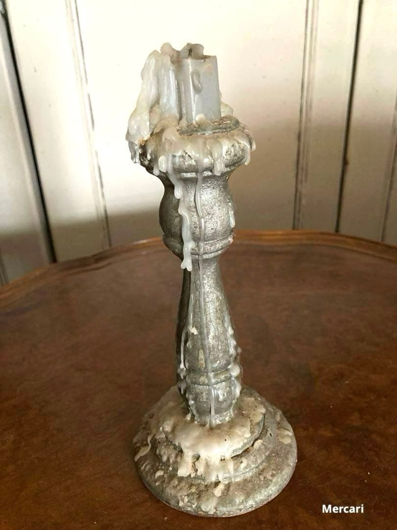 【希少】フランス　19世紀　アンティーク　キャンドルスタンド　シャビー