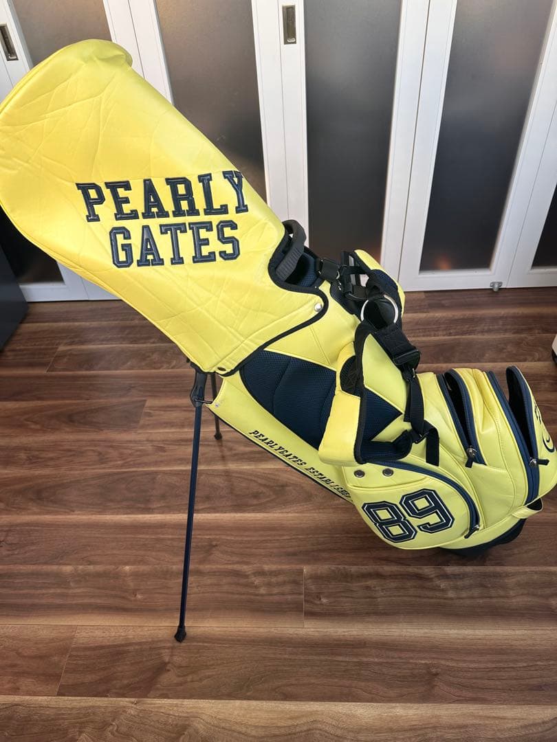 PEARLY GATES パーリーゲイツ キャディバッグ スタンド式 イエロー