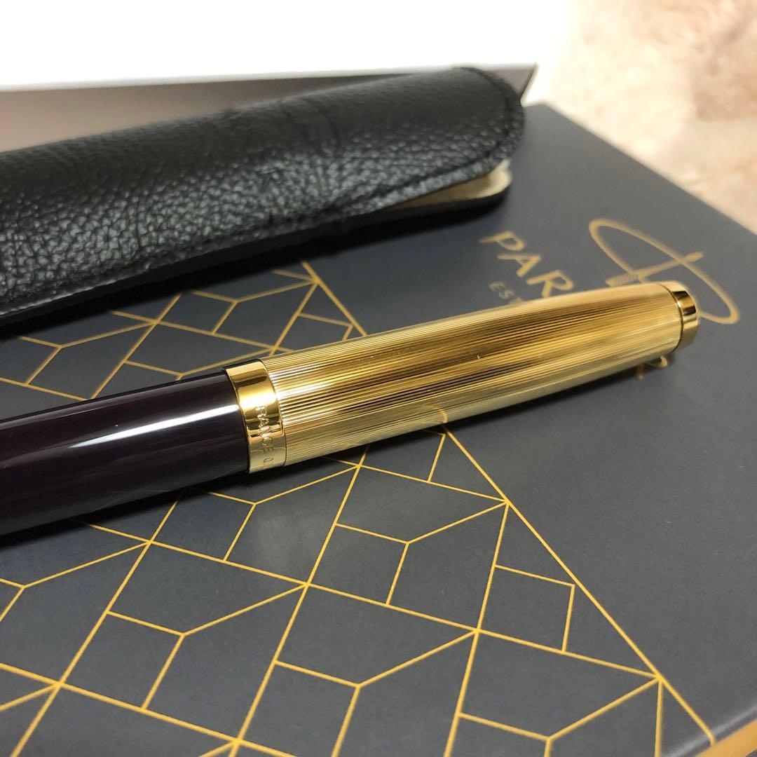 新品未使用 PARKER パーカー51 プレミアムライン 万年筆 プラム ニブF