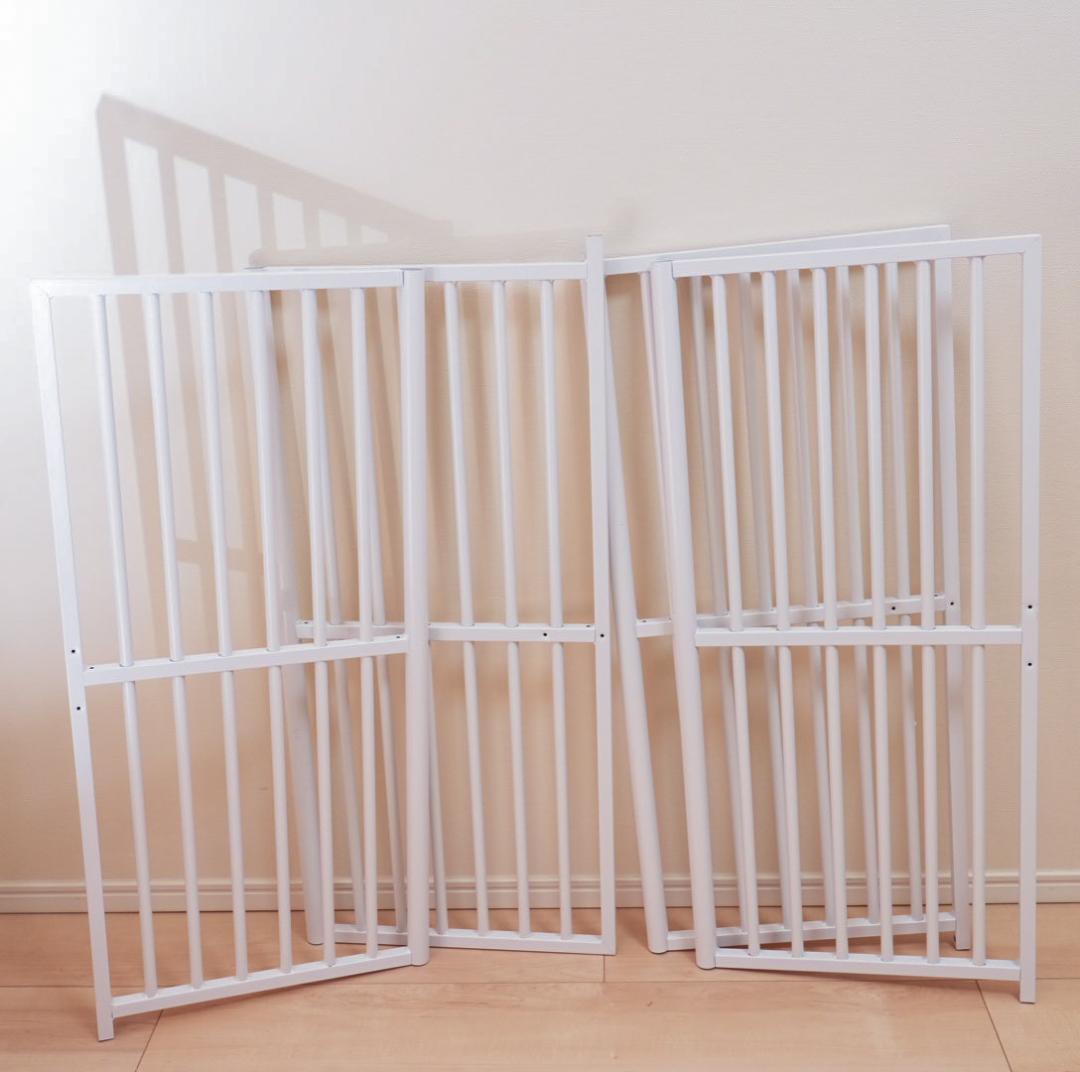 ペットケージ（脱走防止フェンス）　ぺットゲート　柵 フェンス 脱走防止 猫用美品