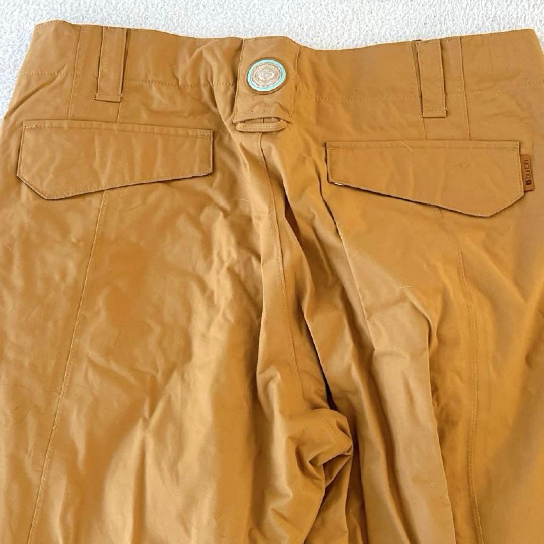 BURTON バートン スノーボードパンツ ロゴ刺繍 ベージュ 大きいサイズL