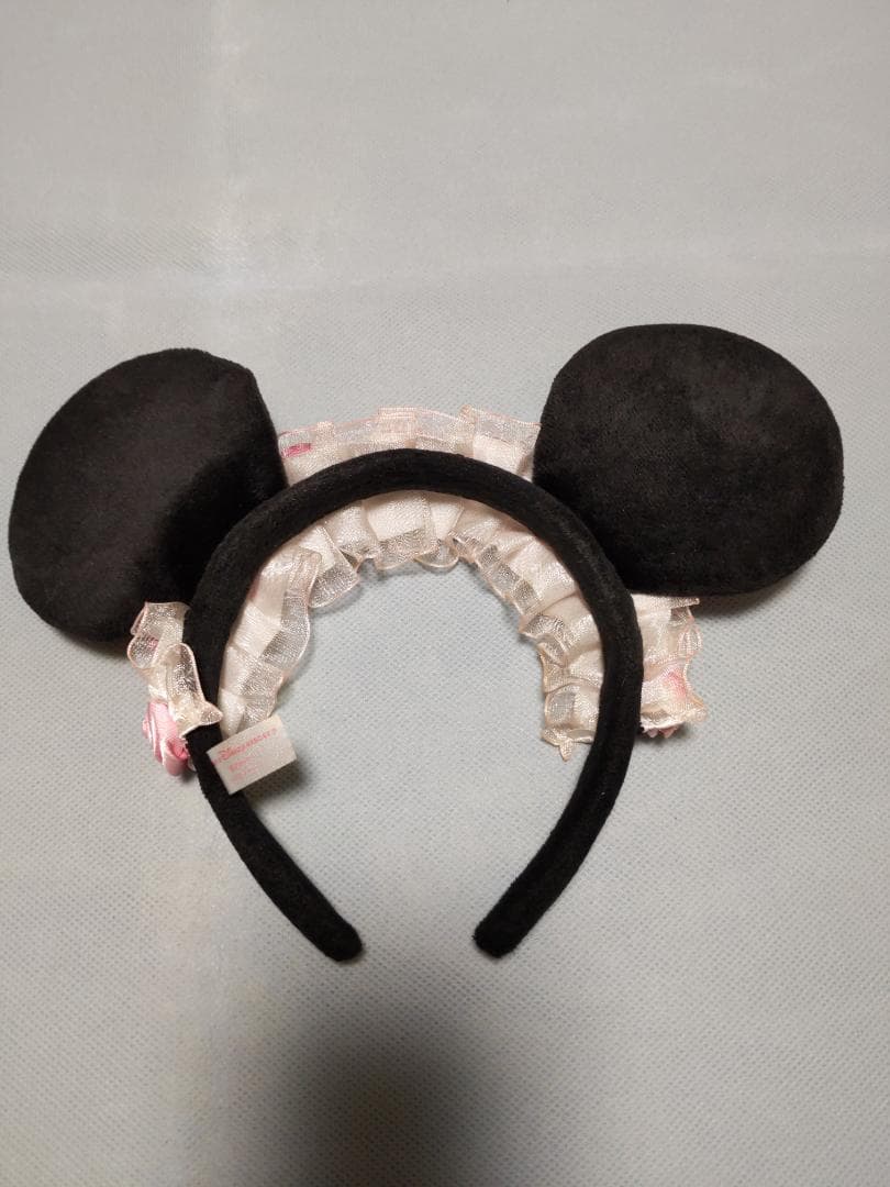 ディズニー ミニー カチューシャ 薔薇 ピンク