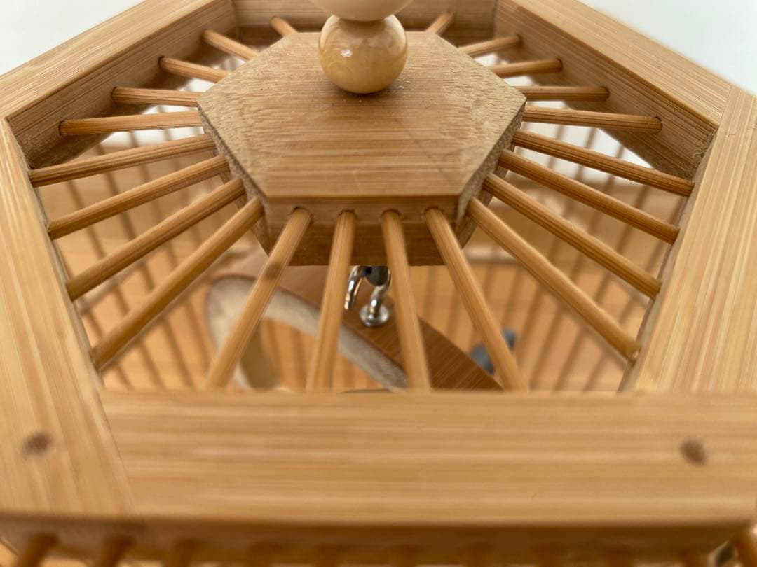 ⭐️限定値下げ　鳥籠　手作り　竹細工　工芸　匠④