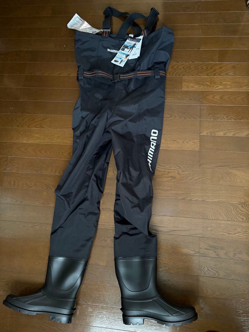 【新品未使用】SHIMANO FF-054T シマノチェストハイウェーダーL 黒