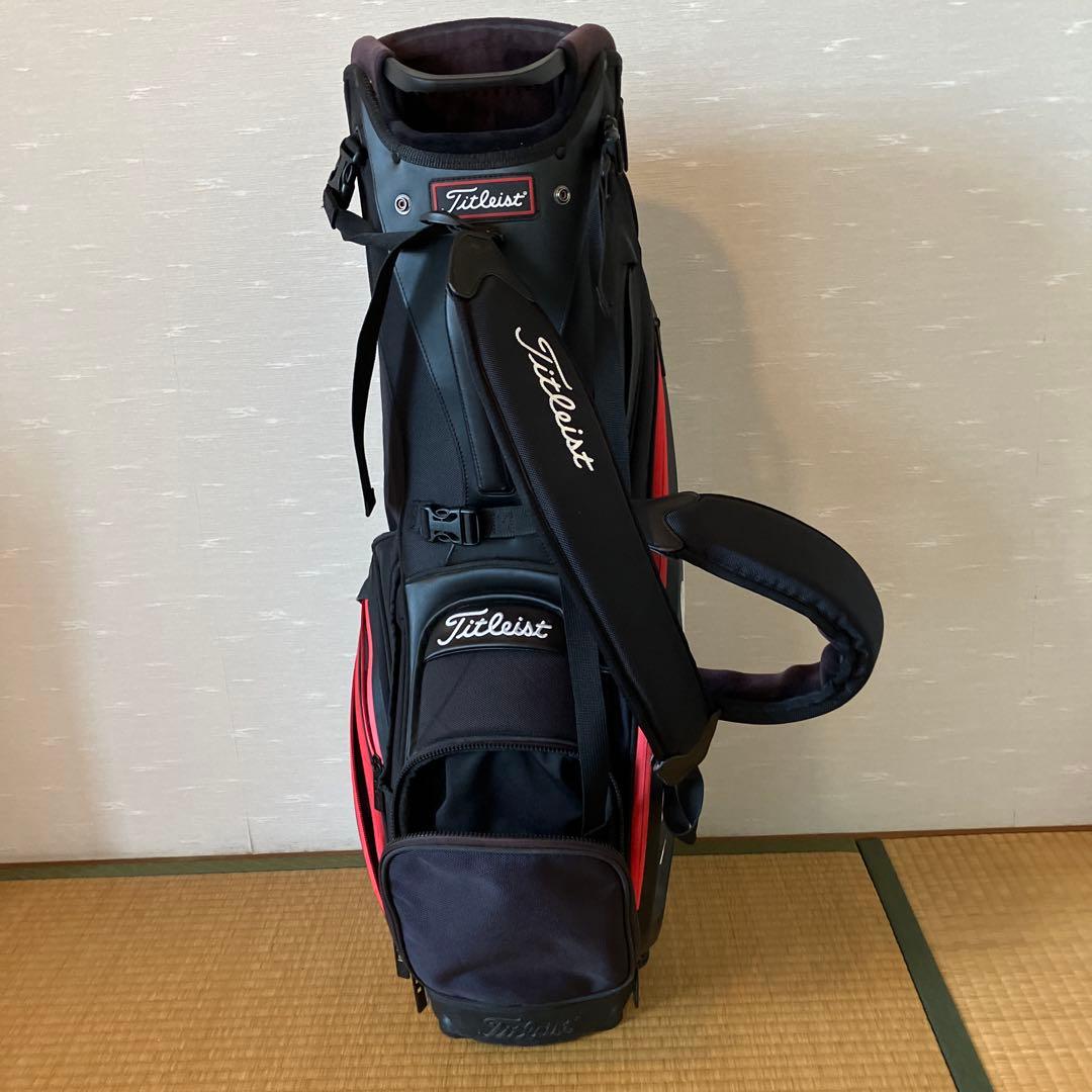 Titleist キャディバッグ ブラック/レッド