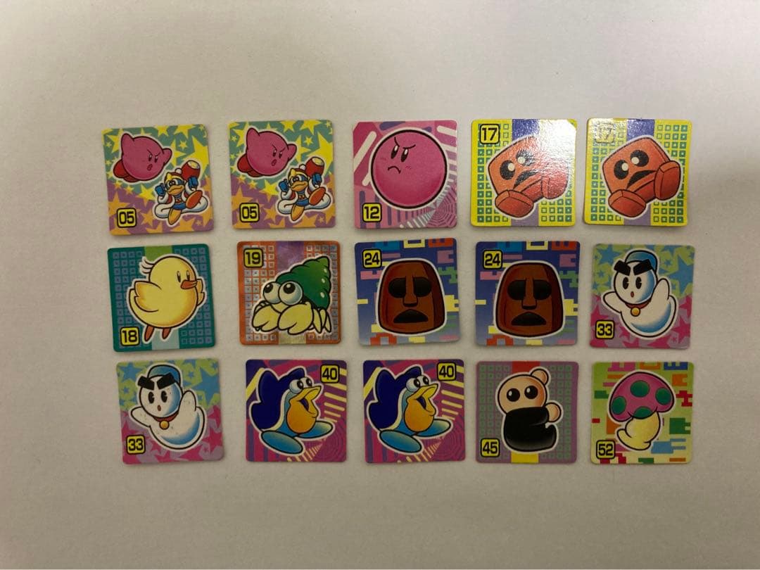 レア　カービィ ブロックボール 15枚セット　レトロ　ブロスカード