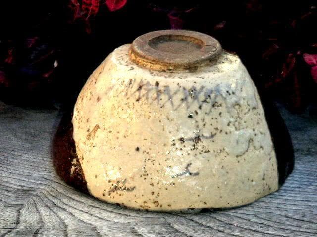 ♥志野織部　茶碗　在印　桐箱付き　志野　織部　骨董品