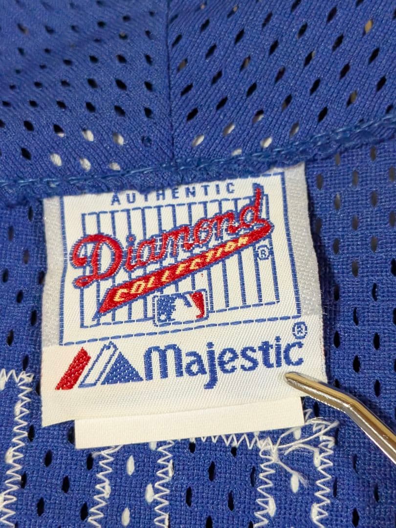 酒　90s USA製 マジェスティックドジャース 野茂英雄 ユニフォームＬ