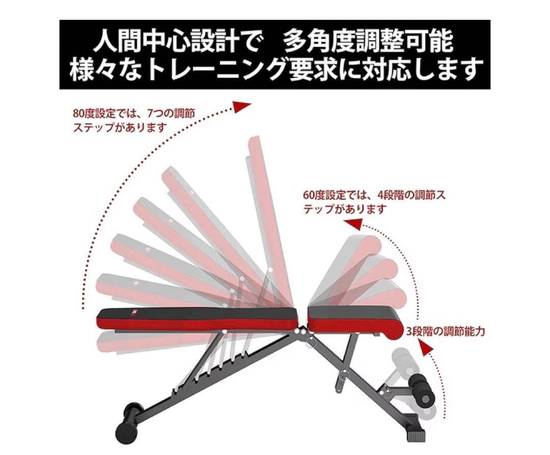 ★3分解式シャフト★LESIR 60kgバーベルベンチセット(2月6日購入)