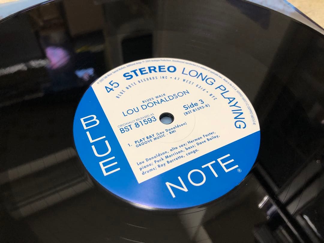 Lou Donaldson Blues Walk 45rpm 2LP 高音質