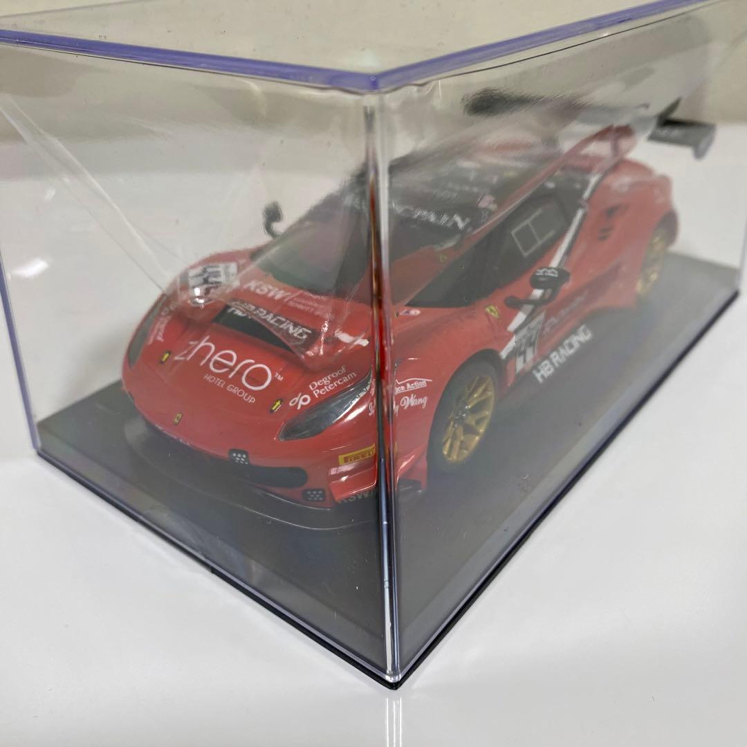 GLレーシング製 ミニッツボディ フェラーリ 488GT3 レッド×ブラック