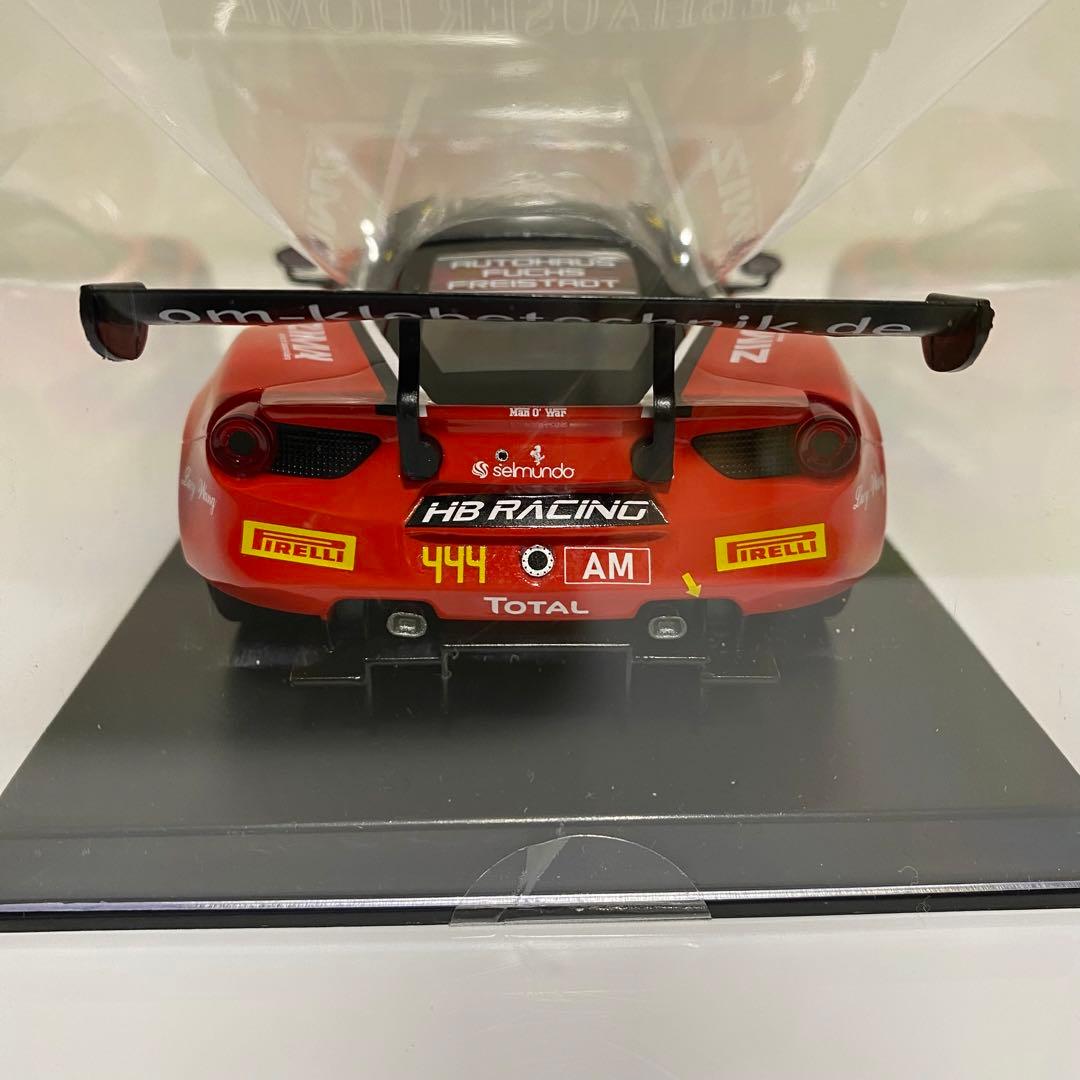 GLレーシング製 ミニッツボディ フェラーリ 488GT3 レッド×ブラック