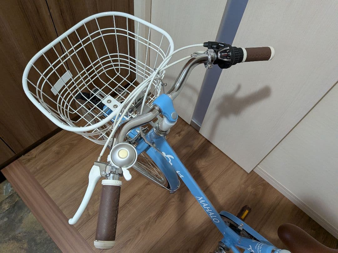 引取り限定！MAHALO 子供用自転車 　マハロジュニア　22型　ブルー　中古