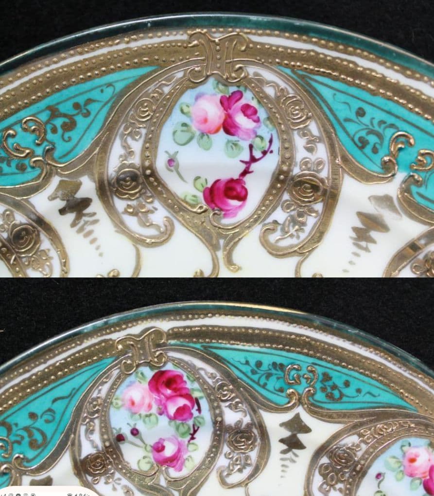 新春~1/31特価 希少 アンティーク オールドノリタケ メイプルリーフ刻印 皿