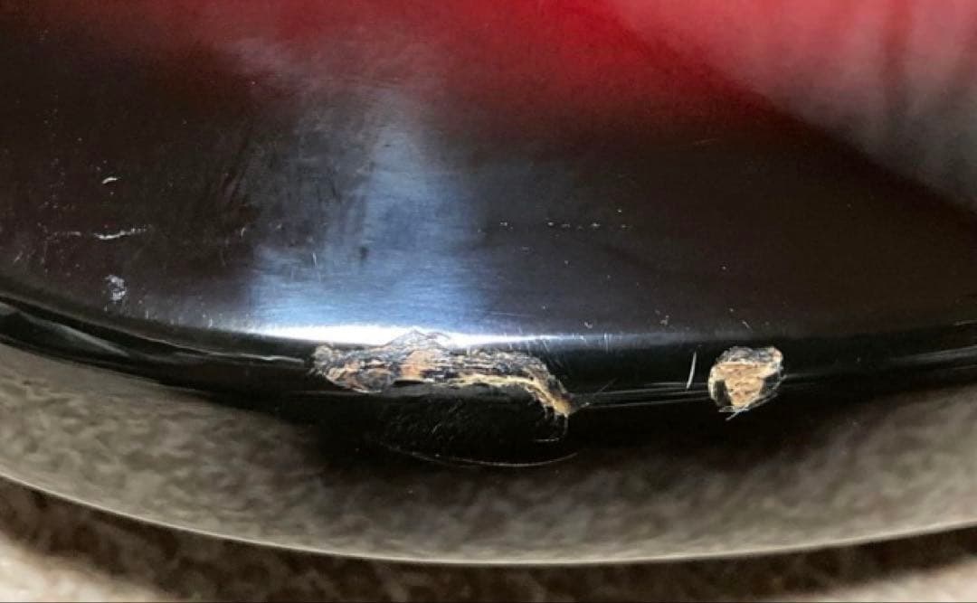 SX エレキギター サンバースト　スタンド付き　キズ有り ベルト付