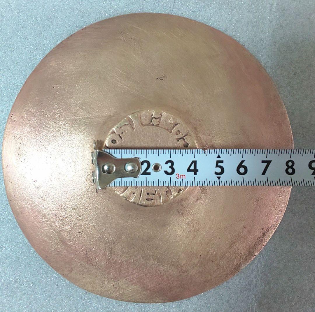 銅製茶托五客 陽咸二作 獅子魚鶴図 煎茶道具 煎茶器 銅茶托