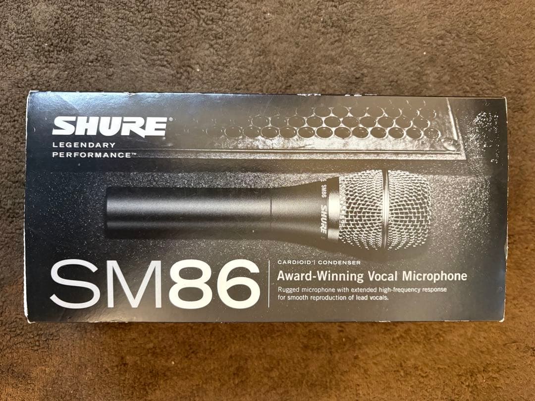 SHURE SM86コンデンサーマイク +PS-6 ポップフィルター(おまけ)