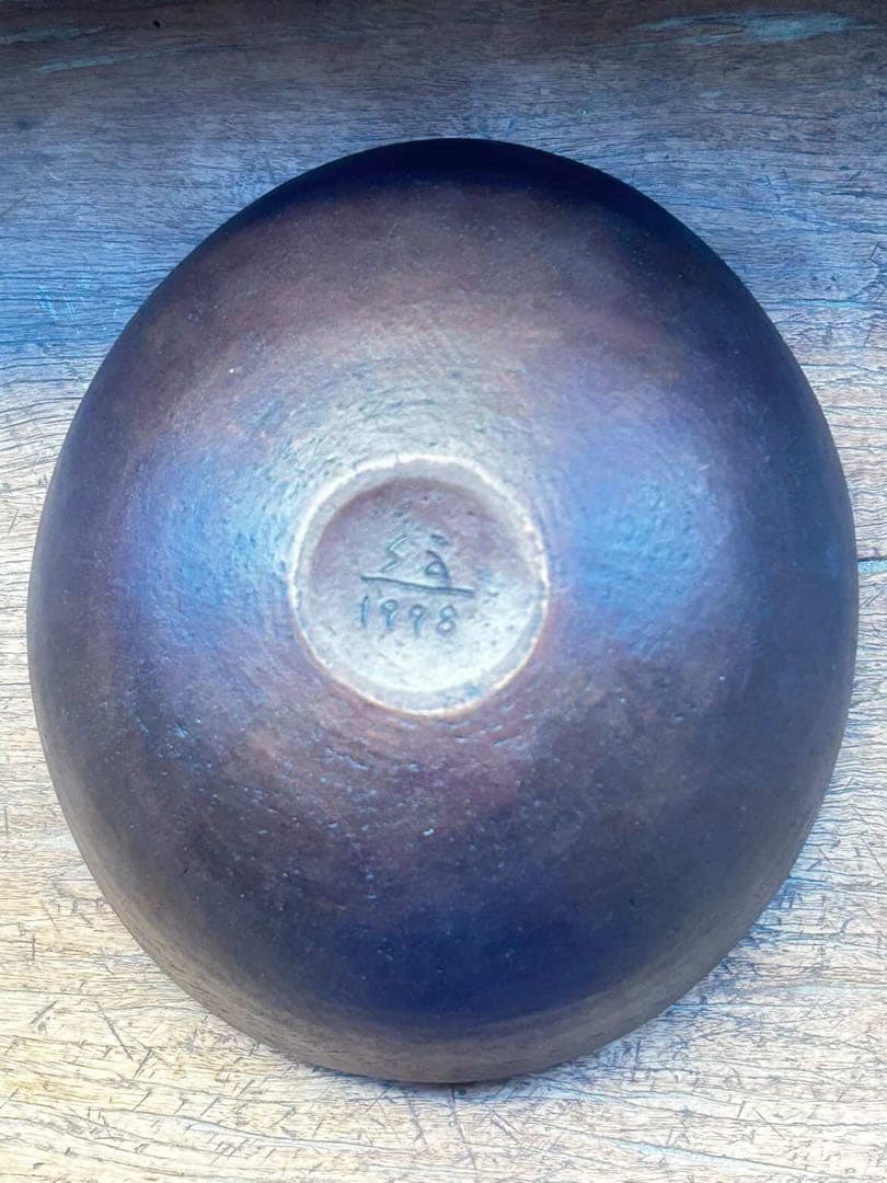 西川聡作 陶器　漆塗り