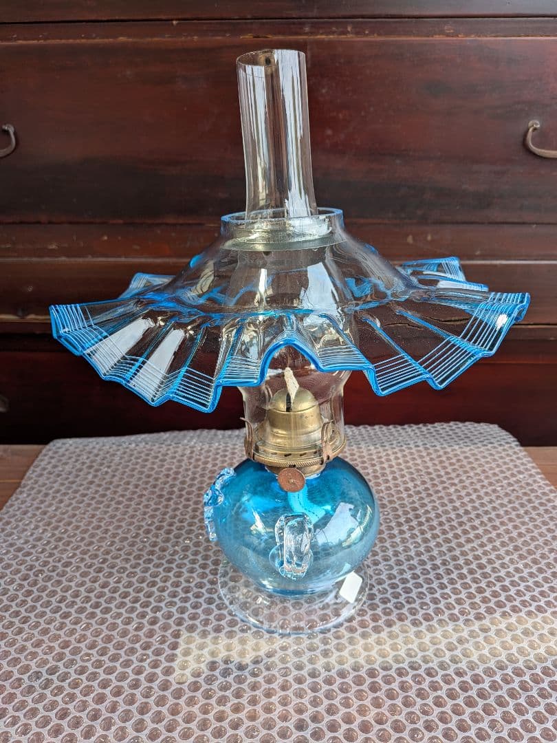 小樽　北一硝子　アンティーク ランプ　インテリア　ディスプレイ♦底値となります