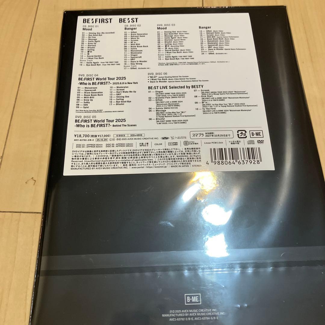 BE:FIRST BE:ST BMSGショップ限定版　2CD/4DVDセット