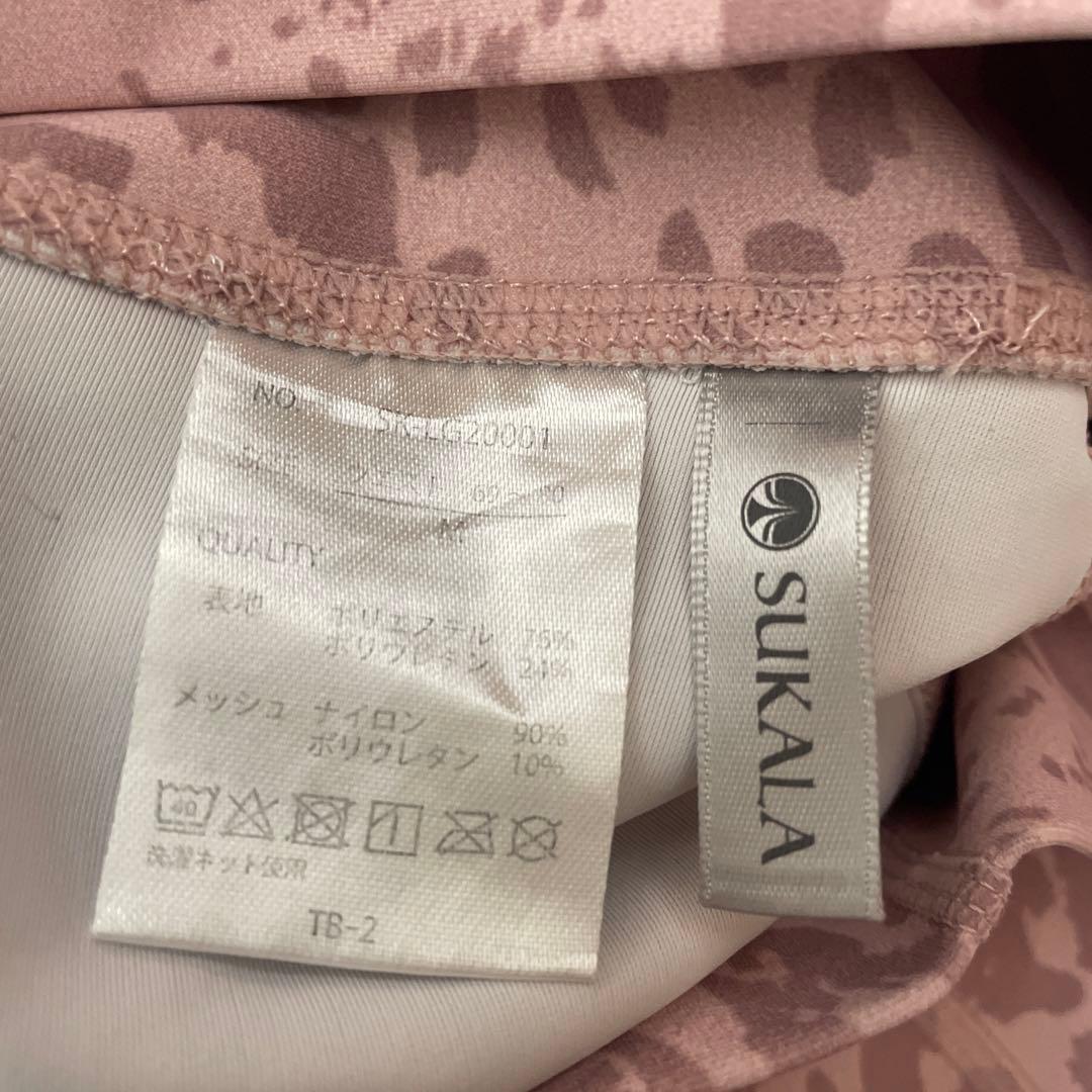 sukala 　Mサイズ　未使用　 ピンク系アニマルプリント ヨガウェア セット