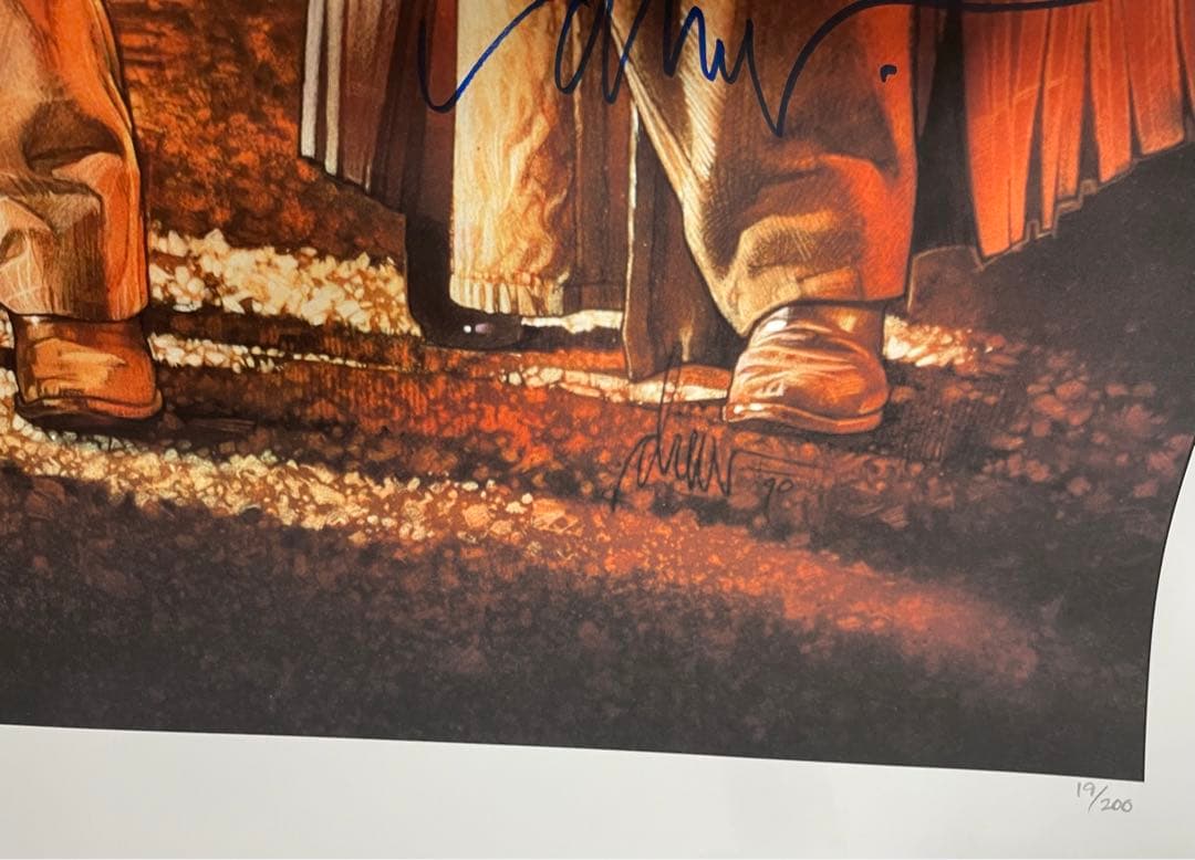 マイケルJフォックス　ドリューストルーザン　直筆サイン　バックトゥザフューチャー