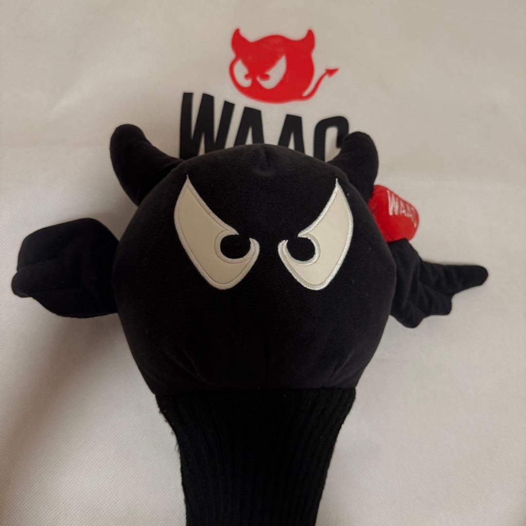 WAAC ワック　ドライバーカバー　1W ヘッドカバー　ウッドカバー　黒