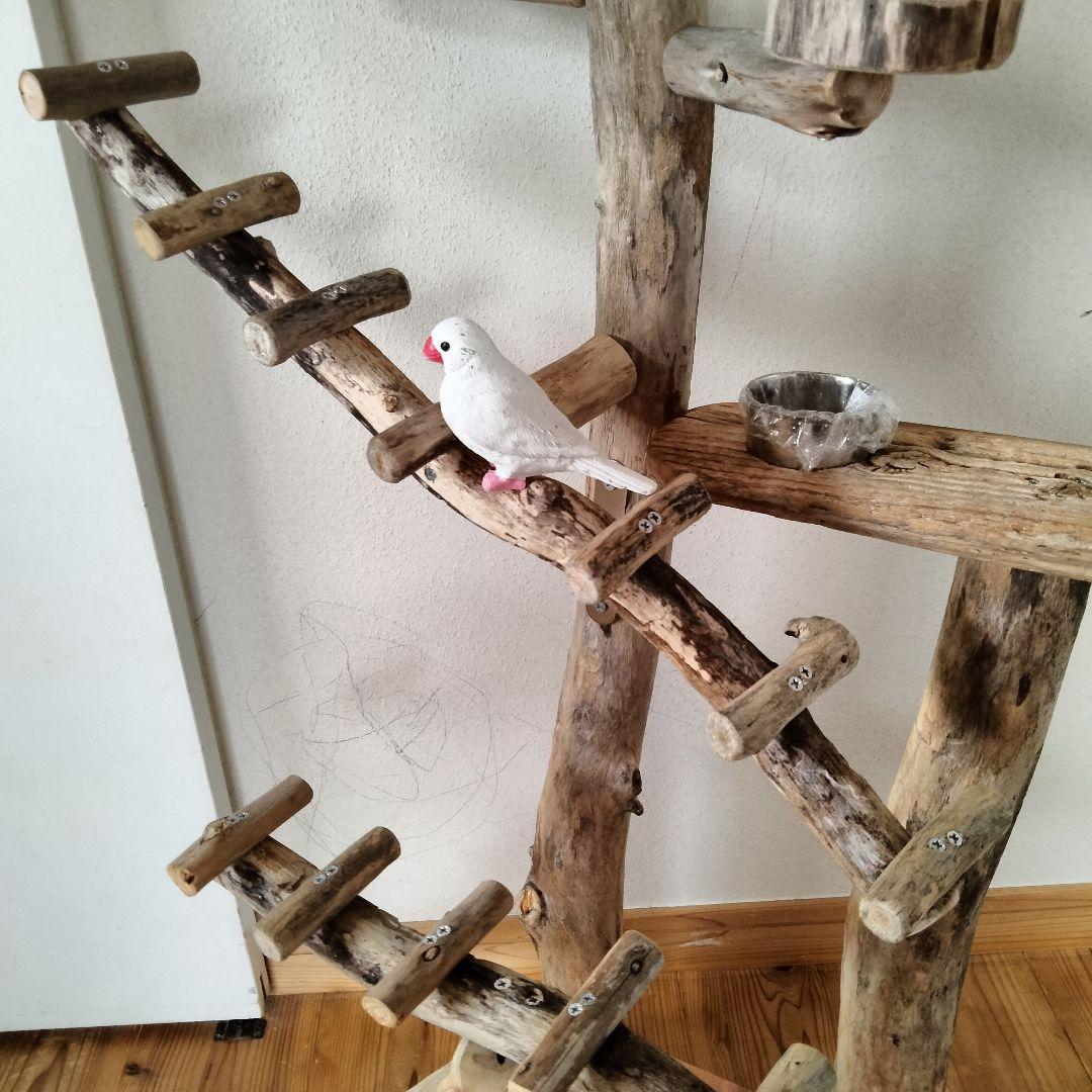 KURIONE SHOP バードアスレチックジム 自然木 流木 止まり木