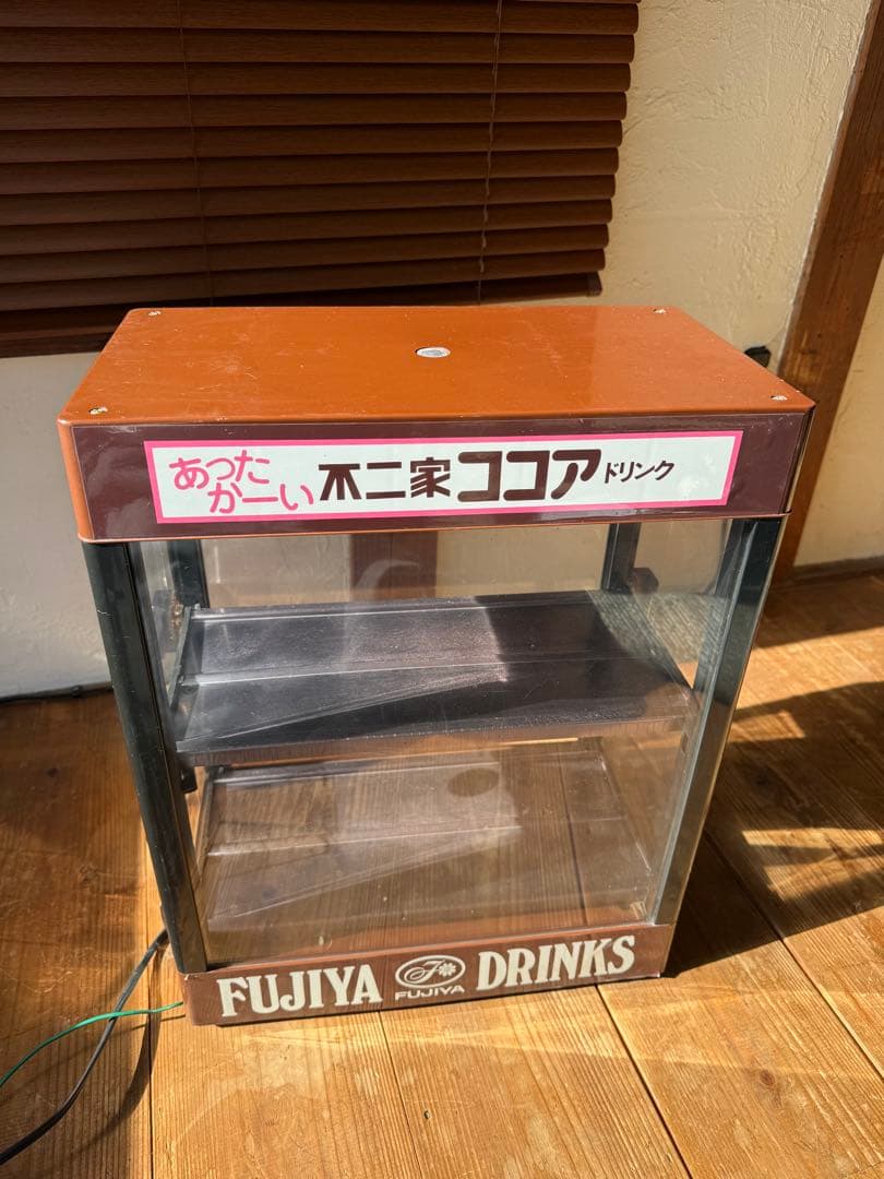 レトロ　不二家　缶ウォーマー　日本ヒーター製　CW-A型　動作確認済　事務所に！