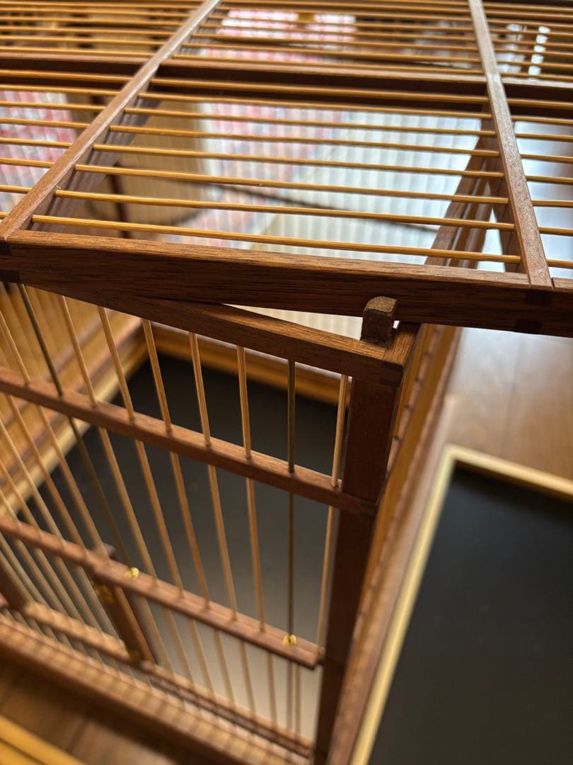 ハンドメイド　オーダー木製鳥かご 大型