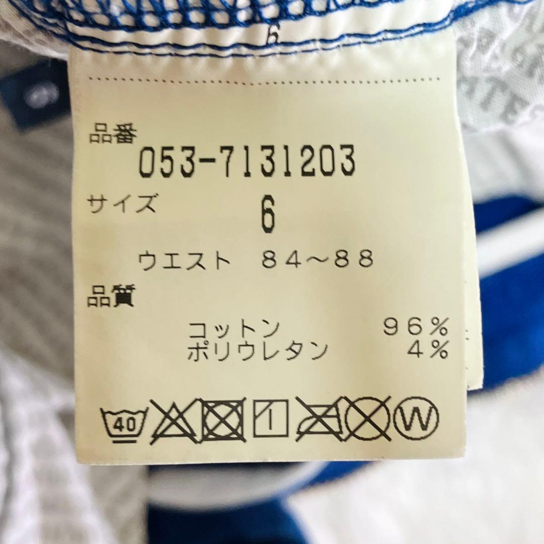 パーリーゲイツ ゴルフパンツ カラーデニム ストレッチ サイズ6