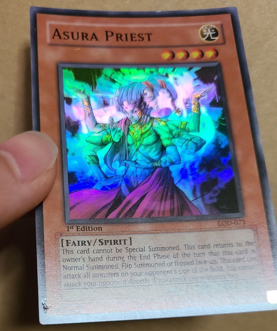 阿修羅　旧アジア版　1st　遊戯王　英語　米版　スーパー