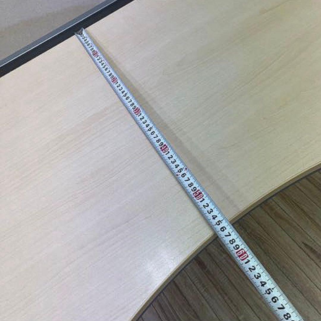 出品2/10まで★オカムラ 両ラウンド メインデスク ★3段サイドデスクは別出品