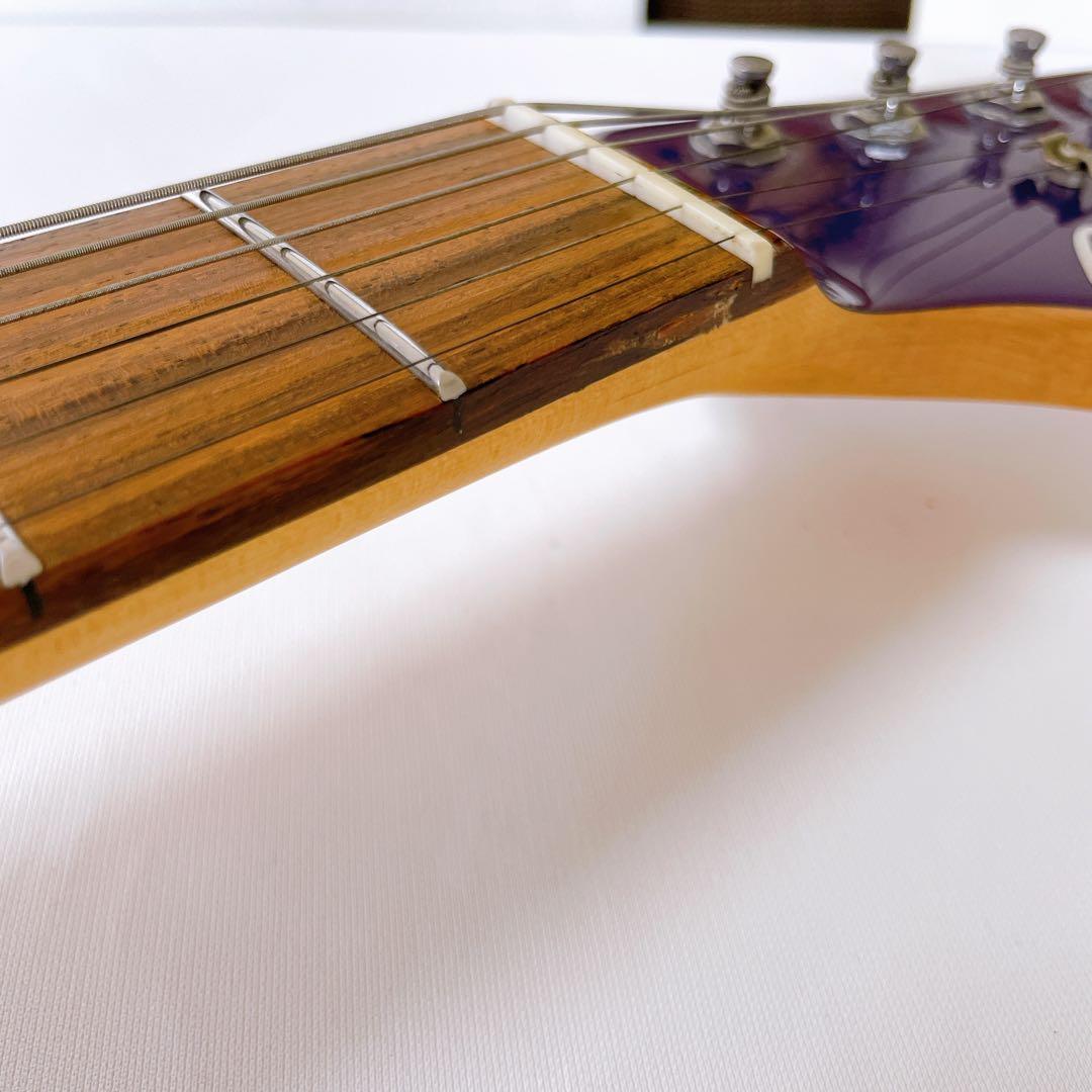 美品⭐︎Mavis　ストラトキャスタータイプ　エレキギター　メタリックパープル