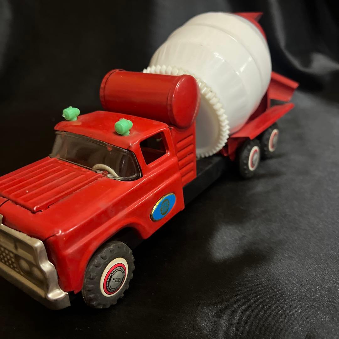 マルサン　ブリキ　コンクリートミキサー　フリクション　昭和レトロ