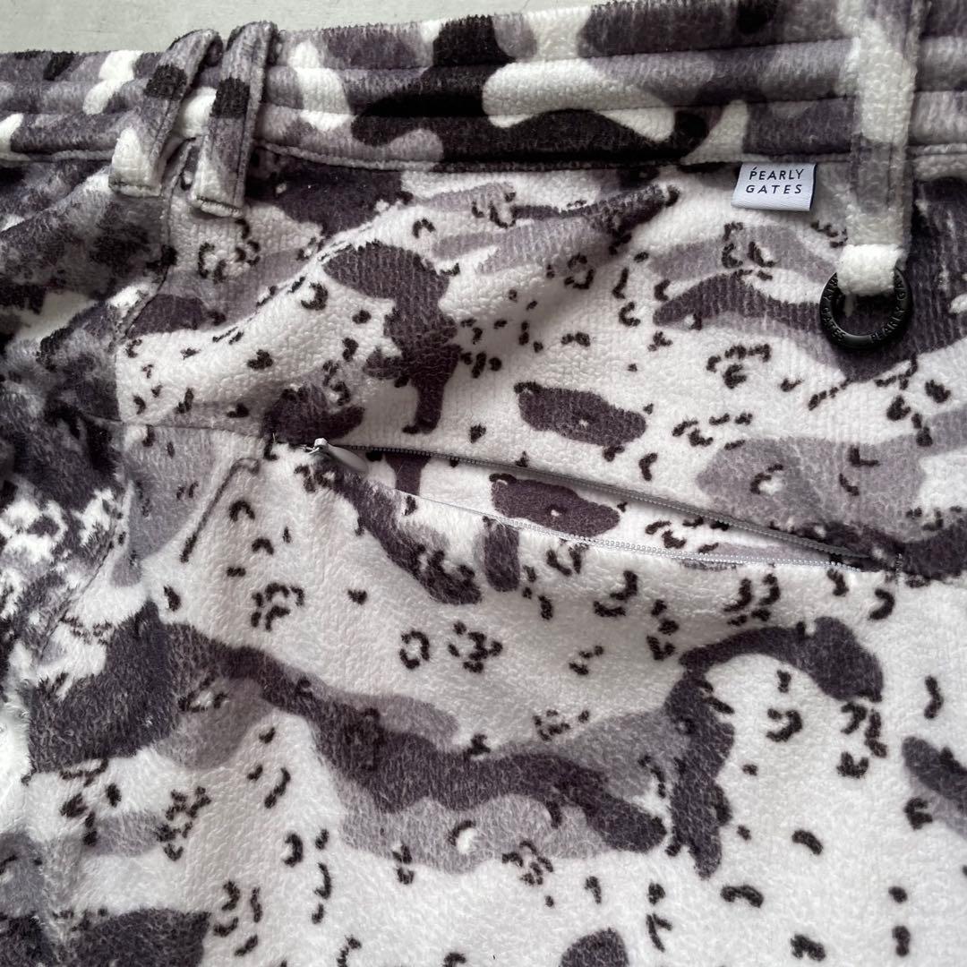 パーリーゲイツ ダブルラッセル マルチカモプリントパンツ 裾リブ ジョガーパンツ