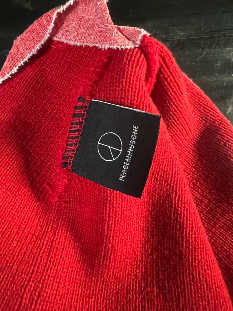 PEACEMINUSONE レッド ニット帽