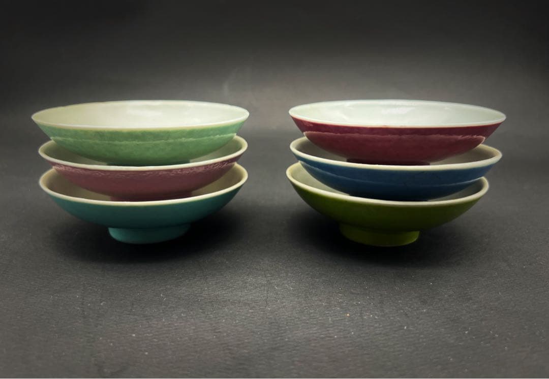 中国美術 古玩 胡德昌造 什錦小皿 6点