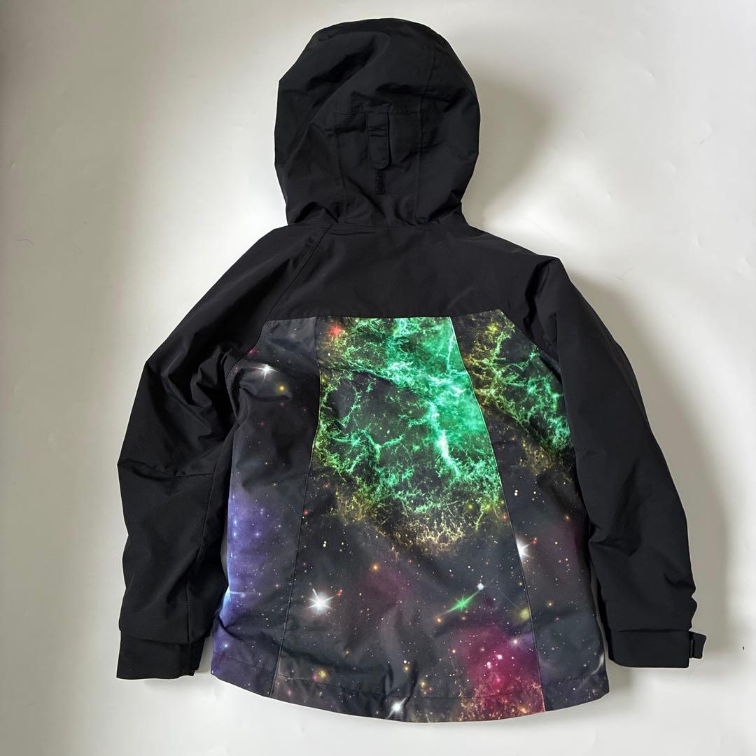 BURTON子ども用スノーボードウェア 上下セット宇宙柄黒　S M
