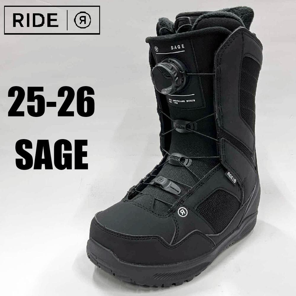 【新品】25-26 RIDE SAGE 24.5cm 女性用スノーボードブーツ