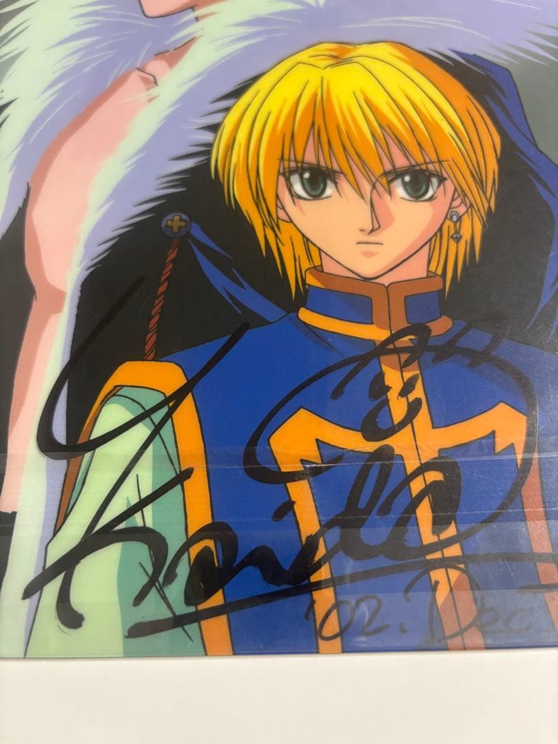 ハンターハンター HUNTER×HUNTER 旧アニメサイン入り下敷き　クラピカ