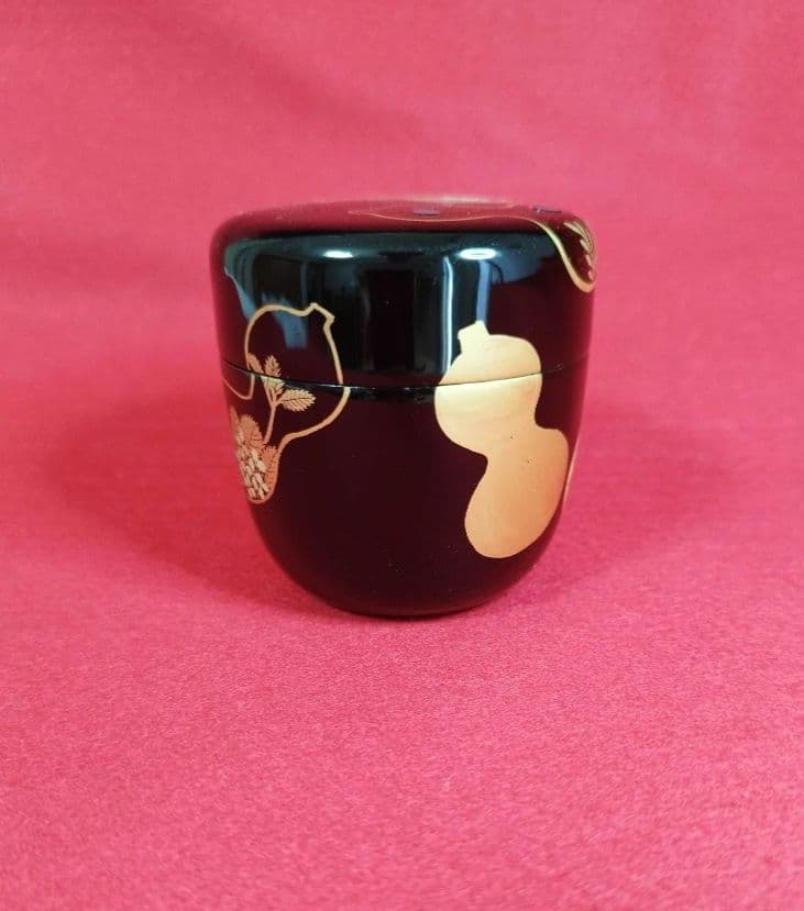 蒔絵中棗　六瓢中棗　茶道具