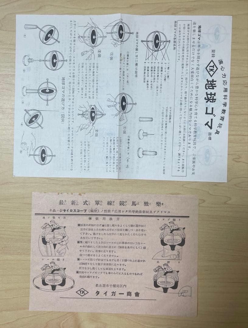 ◯稀少品●地球ゴマカタログ●TIGER GYROSCOPE カタログ●