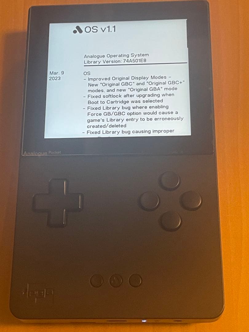 Analogue Pocket ゲーム機 ブラック