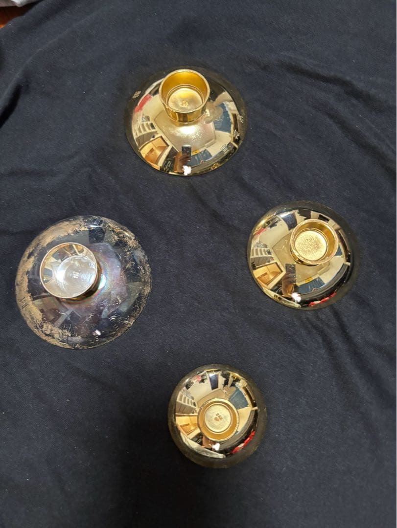 造幣局製　銀杯と金杯セット